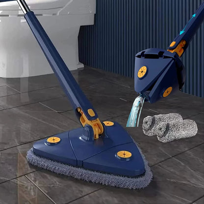 360° Rotating Adjustable Triangle Mop for wet and dry floor cleaning