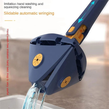 360° Rotating Adjustable Triangle Mop for wet and dry floor cleaning