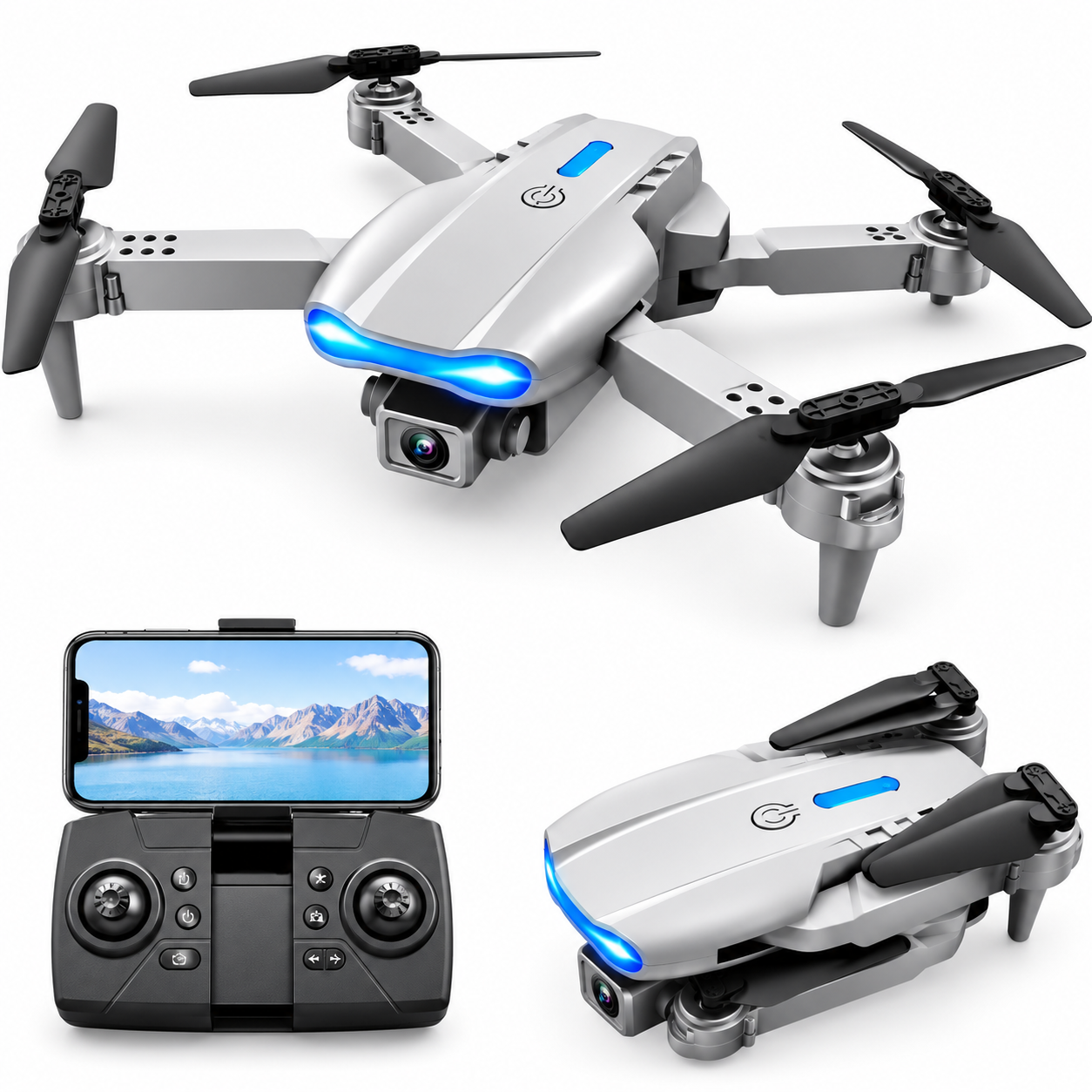 E99 Foldable WiFi Camera Drone with 720P HD Camera