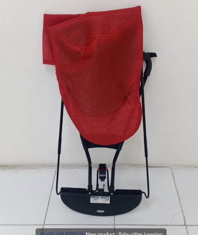 Adjustable foldable baby bouncer chair with breathable mesh fabric and three reclining positions for infants.
