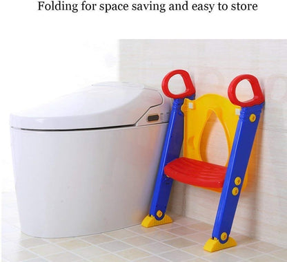 Adjustable Kids Toilet Training Seat with Ladder
