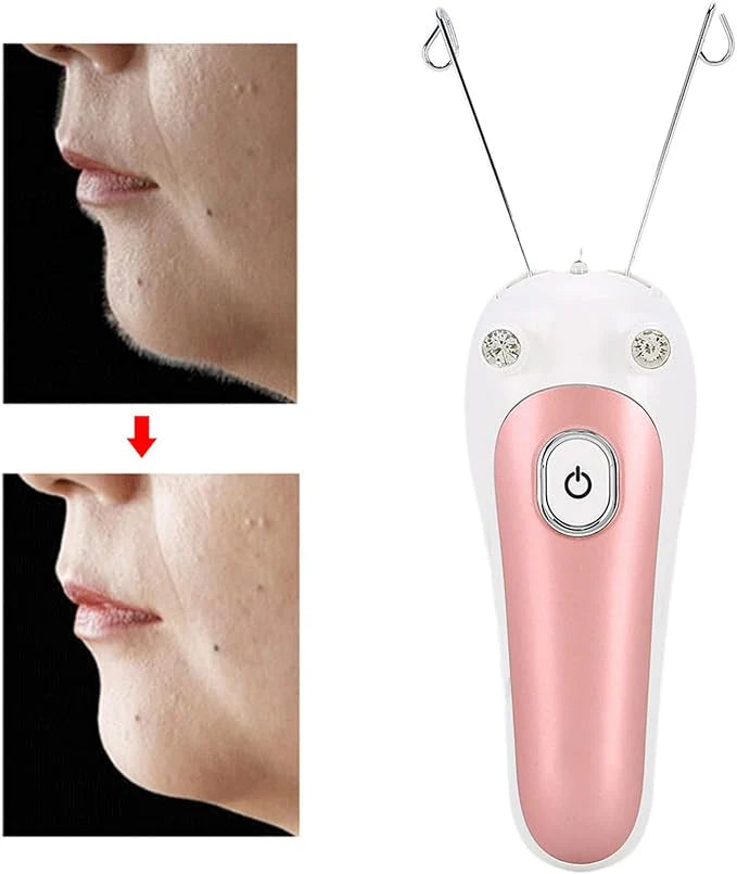 Electric Facial Threading Hair Remover Rechargeable Portable Face Hair Removal Device for Women